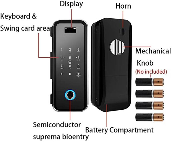 Innovate Smart Glass Door Lock A6 Price In Bangladesh