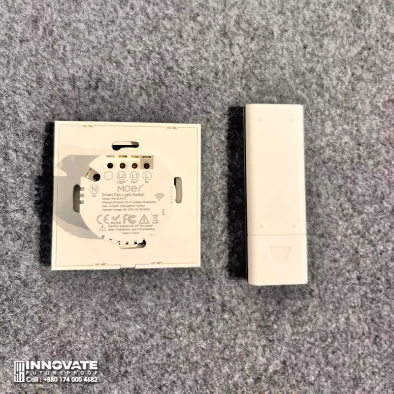 smart fan light switch with remote white