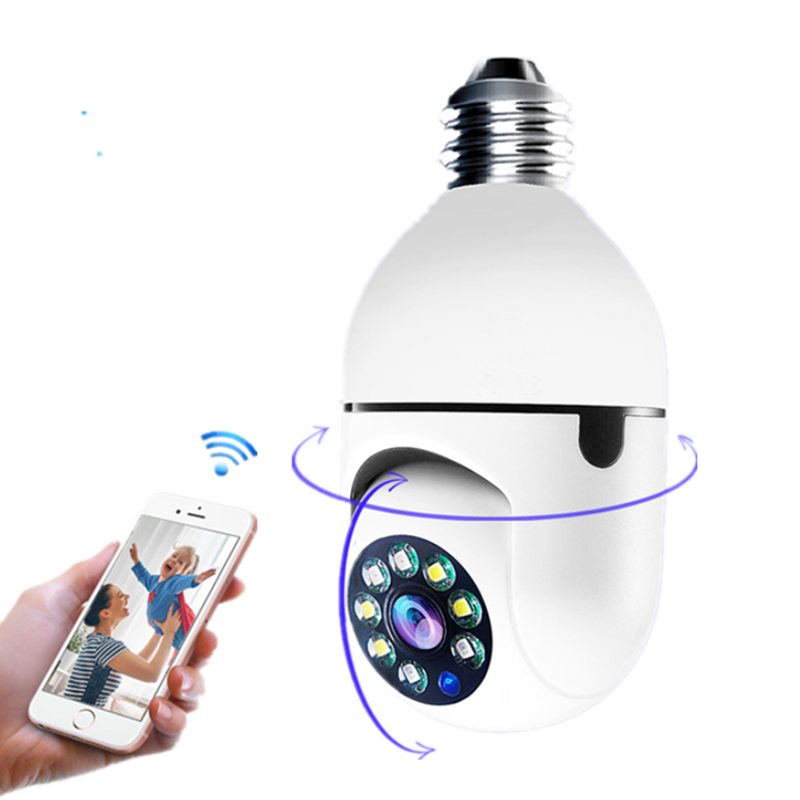 1080P Motion Detection Tracking Two way Audio Smart WiFi Bulb Hidden Camera With Full Color Night Vison