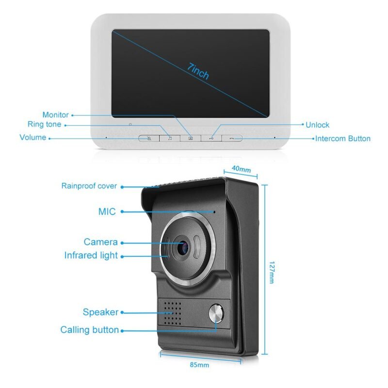 Smart Video Door Bell Camera with display