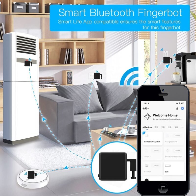 Switchbot Wifi Automate Retractable Touchless Door Opener Bot Hublot Home Fingerbot Smart Button