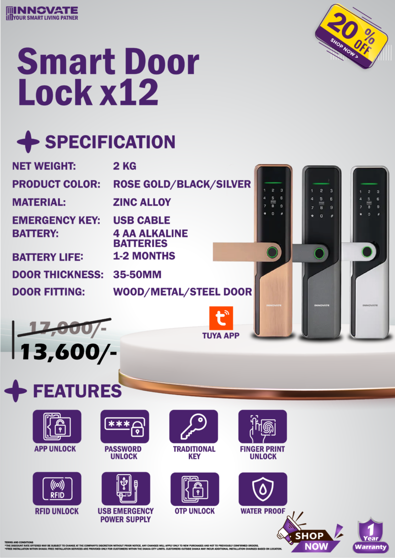 INNOVATE Smart door lock Price list 2024 14